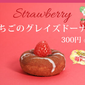 まえだのドーナツ　いちごのグレイズドーナツ